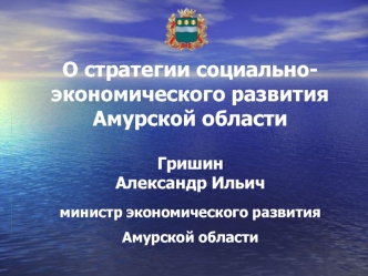 О стратегии социально-экономического развития Амурской области