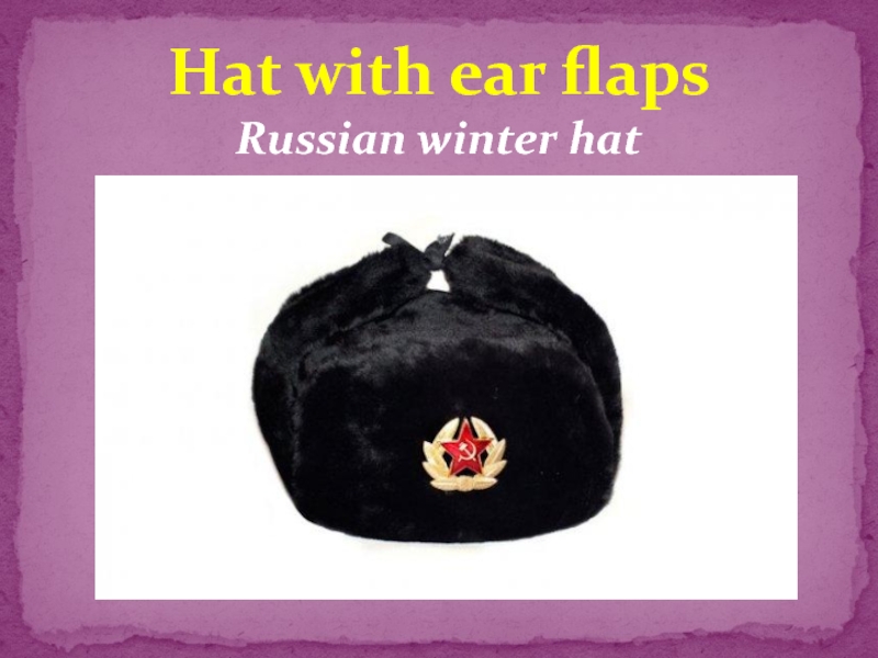 Hat with ear flaps Russian winter hat