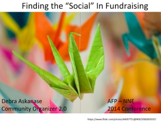 Finding the “Social” In Fundraising