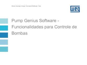 Pump Genius Software - Funcionalidades para Controle de Bombas