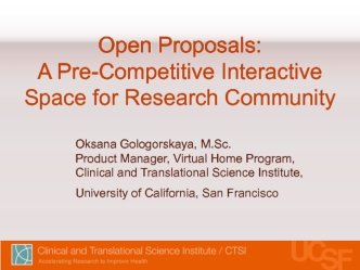 Open Proposals: A Pre-Competitive Interactive Space for Research Community