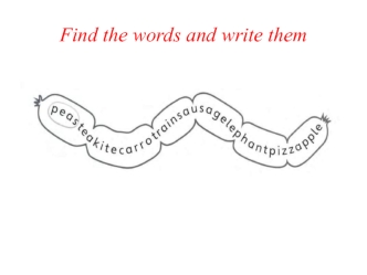 Find the words and write them