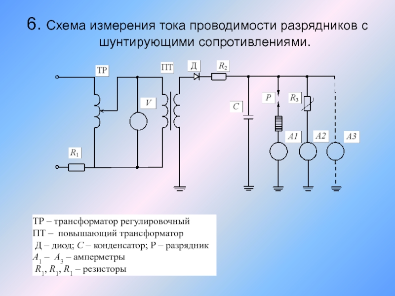 Шунтирующий реактор на схеме