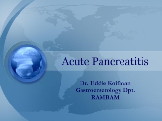 Acute Pancreatitis