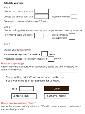 Calculate your visit