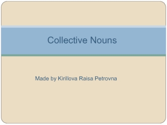 Collective Nouns