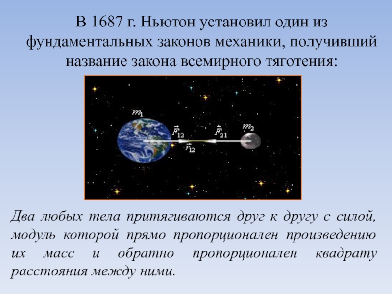 Реферат: Закон всемирного тяготения