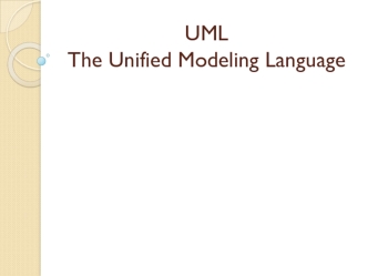 The Unified Modeling Language