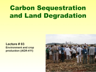 Carbon Sequestrationand Land Degradation