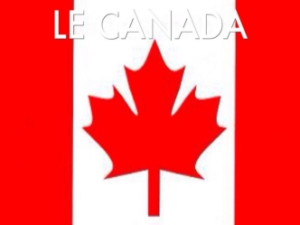 Le Canada. Французский язык