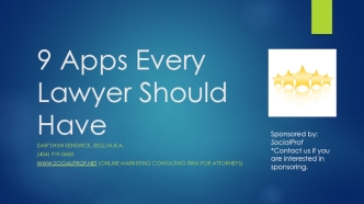 9 Apps Every Lawyer Should Have