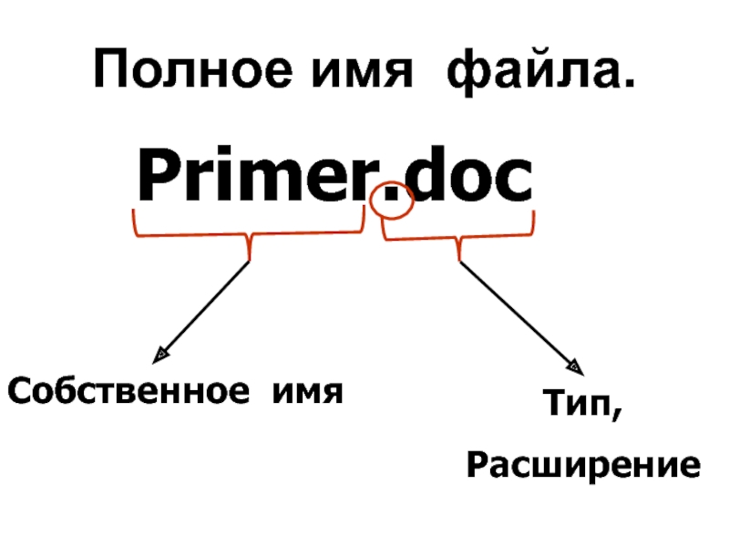 Полное имя файла