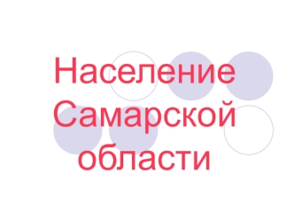 Население Самарской области