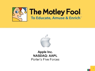 Apple Inc.
NASDAQ: AAPL
Porter’s Five Forces