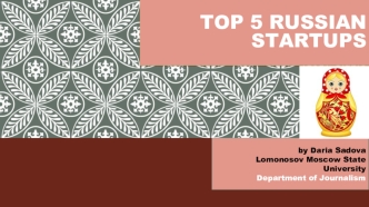 Top 5 russian startups