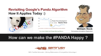 How can we make the #PANDA Happy ?