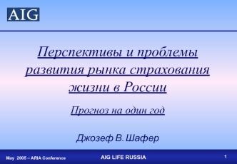 Перспективы и проблемы развития рынка страхования жизни в России