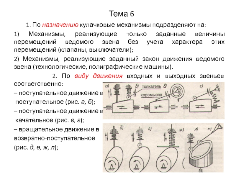 Целевые механизмы презентация