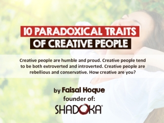 10 Paradoxical Traits of Creative People