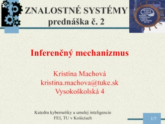 Inferenčný mechanizmus. (Téma 2)