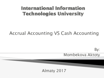 Accrual Accounting VS. Cash Accounting