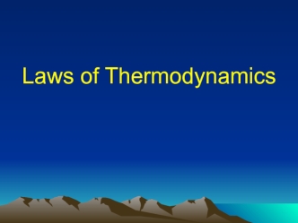 Laws of Thermodynamics