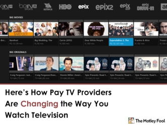 Here’s How Pay TV Providers Are Changing the Way You Watch Television