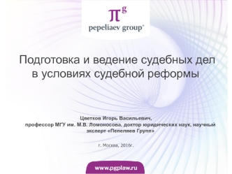 Подготовка и ведение судебных дел в условиях судебной реформы