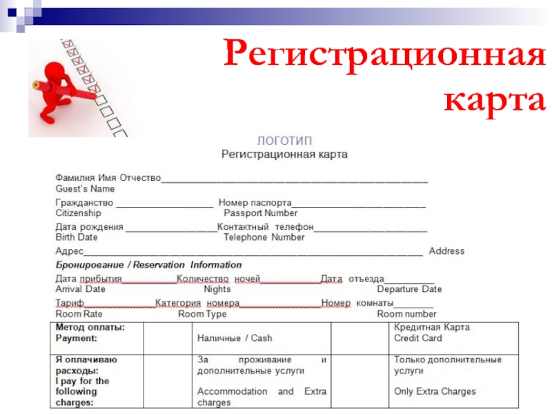 Индивидуальная регистрационная карта