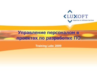 Управление персоналом в проектах по разработке ПО