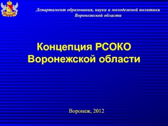 Концепция РСОКО Воронежской области