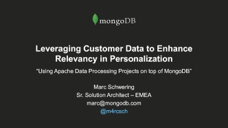 Leveraging Customer Data to Enhance Relevancy in Personalization