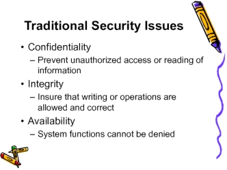 Traditional Security Issues