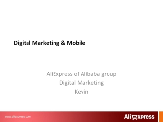 Digital marketing & mobile