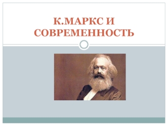 К.Маркс и современность
