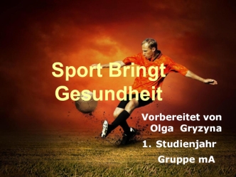 Sport bringt gesundheit