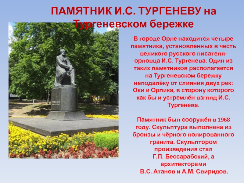 Честь писателя. Памятник Тургенева Орел. Памятник Тургеневу в Орле. Памятник Тургенева в Орле\е. Памятник Ивана Сергеевича Тургенева.