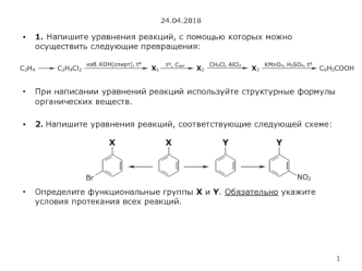 Срез знаний по химии