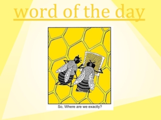 Word of the day