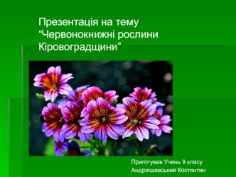 Червонокнижні рослини Кіровоградщини