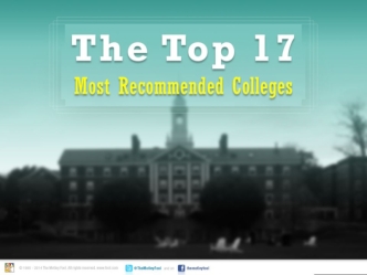 The Top 17 Most Recommended Colleges