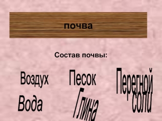 почва