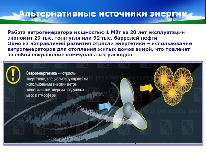 Проект альтернативные источники энергии проект 9 класс