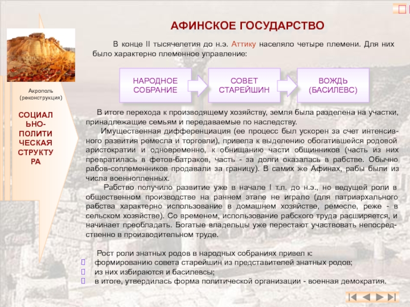 Реферат: Социальные структуры и сословные организации Древних Афин