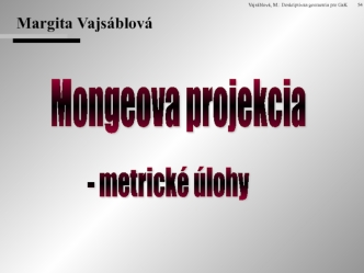 Mongeova projekcia