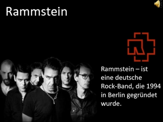Rammstein – ist eine deutsche rockband