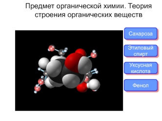 Предмет органической химии. Теория строения органических веществ