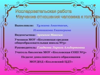 Исследовательская работа
