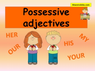 Possessive adjectives