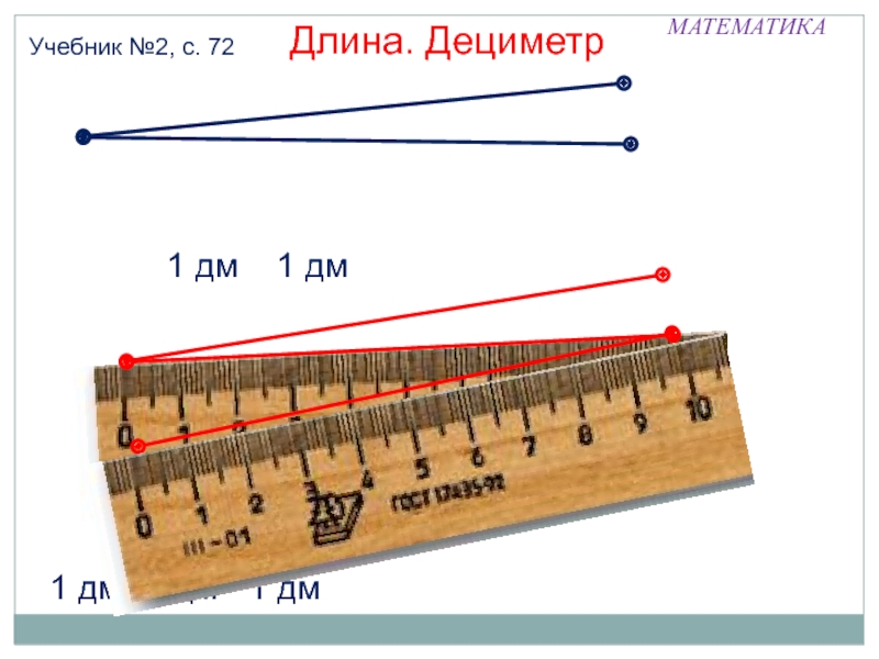 Сантиметр дециметр 1 класс презентация